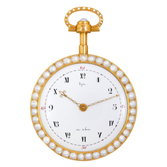 French gold cylinder watch with wolf's tooth train Circa 1789 French gold cylinder watch with wolf's tooth train Circa 1789