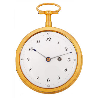 Swiss gold repeating watch with erotic automaton Circa 1790