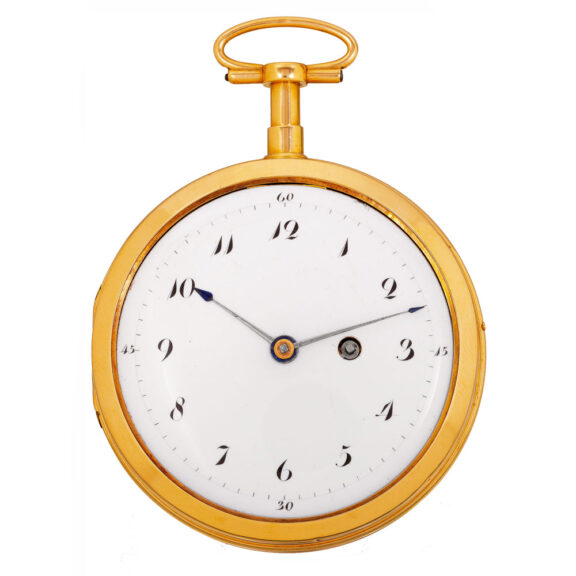 Swiss gold repeating watch with erotic automaton Circa 1790 Swiss gold repeating watch with erotic automaton Circa 1790