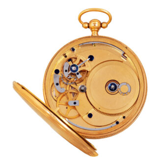French 18 carat gold watch of eight-day duration Circa 1815