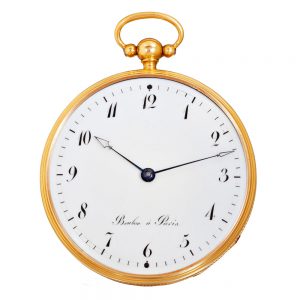 French 18 carat gold watch of eight-day duration Circa 1815