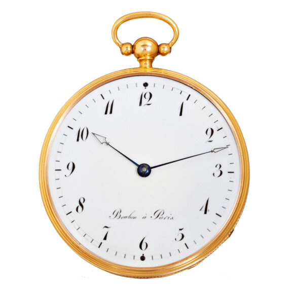 French 18 carat gold watch of eight-day duration Circa 1815