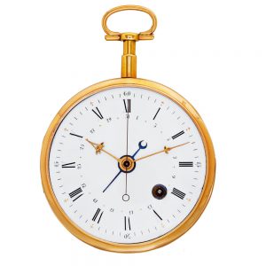 Swiss gold watch with date for the Chinese market Circa 1800