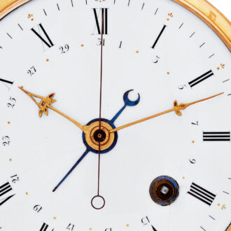 Swiss gold watch with date for the Chinese market Circa 1800