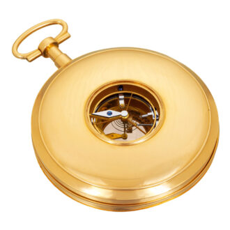 French 18 carat gold verge pocket watch with date Circa 1800