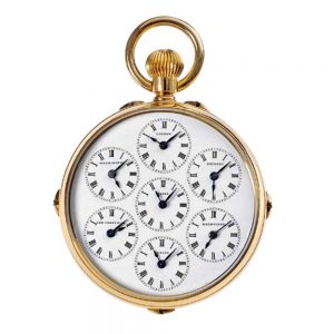 English watch with world time indication Circa 1880