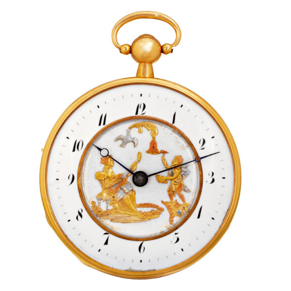 Swiss musical striking and repeating cylinder watch Circa 1820