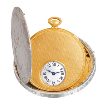 Swiss 18 Carat gold ultra thin coin pocket watch Circa 1850