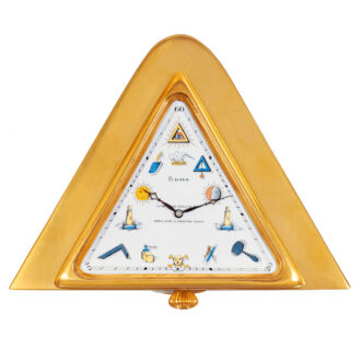 Large Swiss gilt eight day going Masonic keyless watch Circa 1920