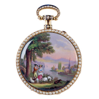 Swiss gold quarter repeating watch for Chinese market Circa 1815