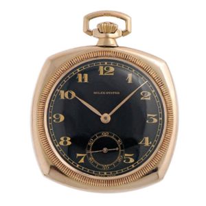 Swiss 18 carat gold open faced pocket watch Circa 1926