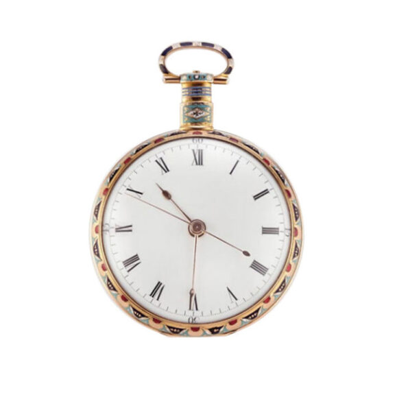 English gold enamel pocket watch for Chinese market Circa 1820 English gold enamel pocket watch for Chinese market Circa 1820