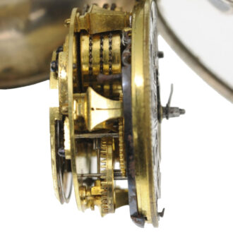 English silver verge open faced pocket watch Circa 1696