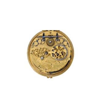 French extremely rare, one handed miniature gold enamel pendant watch Circa 1650