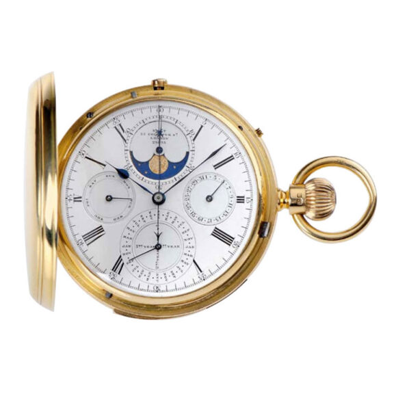 English gold minute repeater with perpetual calendar Circa 1884