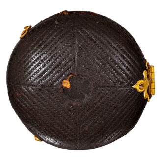 Dutch gold and enamel watch with leather box Circa 1670