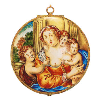 Dutch gold single hand watch with concealed dial Circa 1650