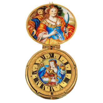 Dutch gold single hand watch with concealed dial Circa 1650