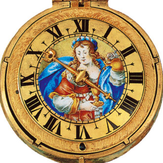 Dutch gold single hand watch with concealed dial Circa 1650