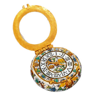 English gold miniature enamel verge pocket watch Circa 1630