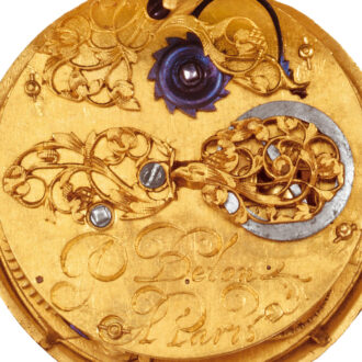 Rare French gold pre-hair spring verge watch Circa 1650