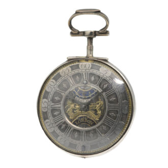 English silver verge open faced pocket watch Circa 1696
