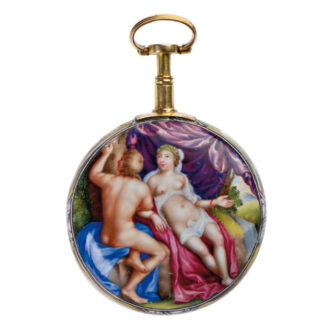 Swiss gold and enamel verge pocket watch Circa 1630