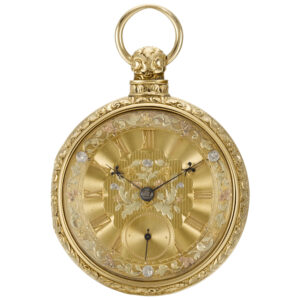 American pair cased pocket watch with chatelaine Circa 1840