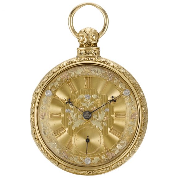 American pair cased pocket watch with chatelaine Circa 1840