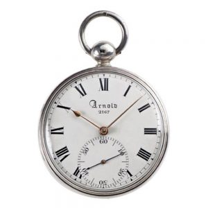 English silver open faced chronometer Circa 1818