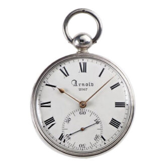 English silver open faced chronometer Circa 1818
