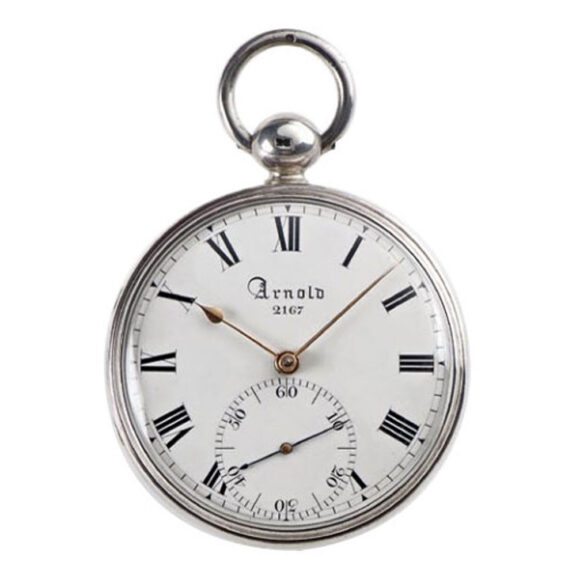 English silver open faced chronometer Circa 1818