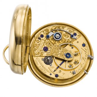 American pair cased pocket watch with chatelaine Circa 1840