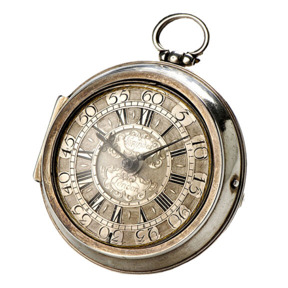 English silver pair cased verge pocket watch Circa 1705