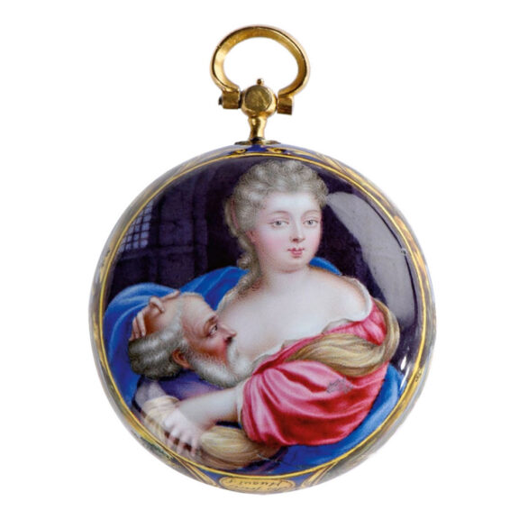 Important French gold and enamel verge pocket watch Circa 1700