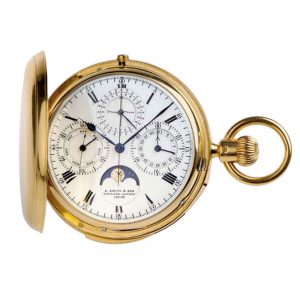 English astronomic minute repeating watch Circa 1898