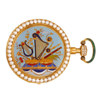 Exceptional Swiss gold quarter repeating automaton Circa 1820