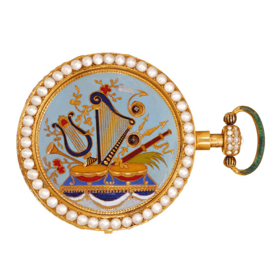 Exceptional Swiss gold quarter repeating automaton Circa 1820 Exceptional Swiss gold quarter repeating automaton Circa 1820