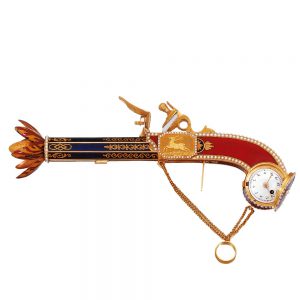 Swiss 18K gold combined form watch and perfume sprinklers Circa 1806