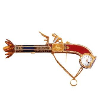 Swiss 18K gold combined form watch and perfume sprinklers Circa 1806