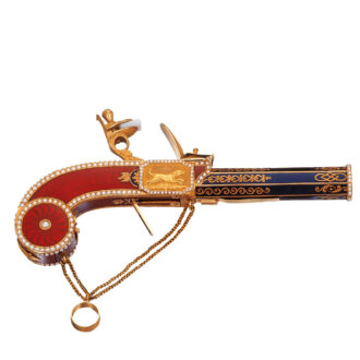 Swiss 18K gold combined form watch and perfume sprinklers Circa 1806