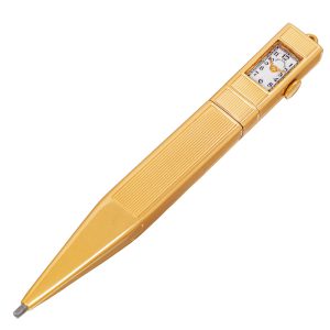 Swiss gold pencil set with a keyless lever watch Circa 1940
