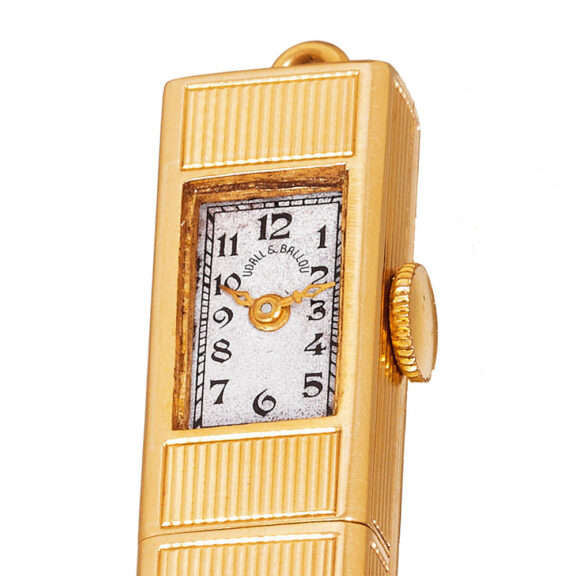 Swiss gold pencil set with a keyless lever watch Circa 1940 Swiss gold pencil set with a keyless lever watch Circa 1940