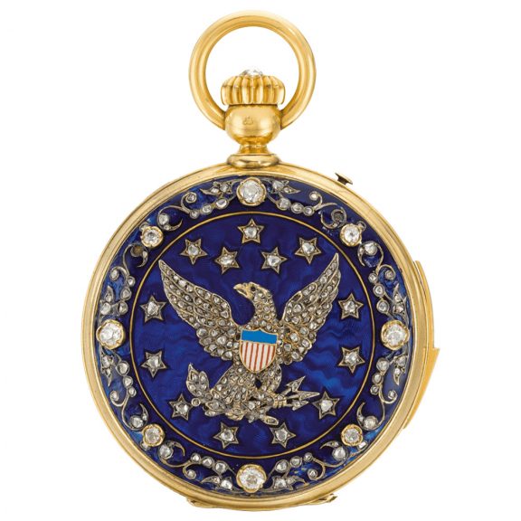 Swiss hunting cased minute repeating keyless lever watch Circa 1865 Swiss hunting cased minute repeating keyless lever watch Circa 1865