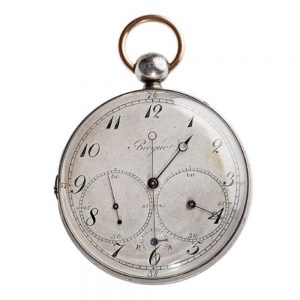 French silver “Compteur militaire” with jumping seconds Circa1788