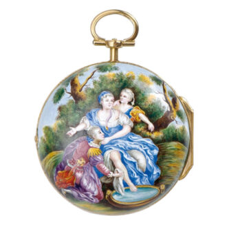 German gold Rococo verge pocket watch Circa 1770