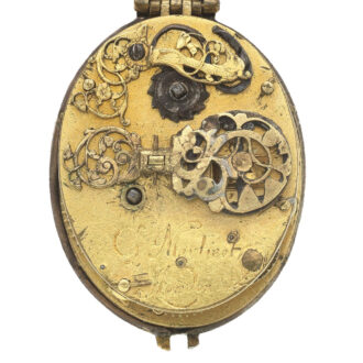 English gilt-metal and silver mounted verge watch Circa 1620
