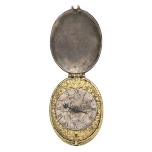 English gilt-metal and silver mounted verge watch Circa 1620