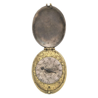 English gilt-metal and silver mounted verge watch Circa 1620