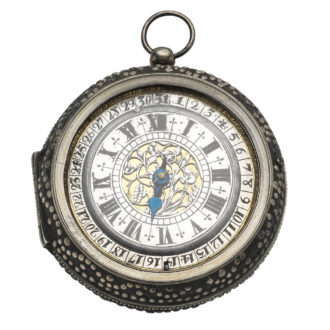 Rare English metal and silver lining verge pocket watch Circa 1665